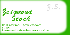 zsigmond stoch business card